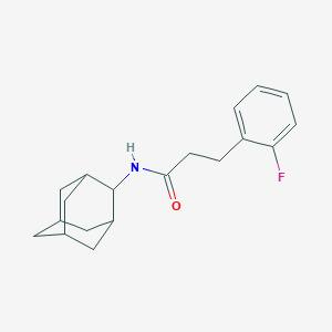 N-(2-adamantyl)-3-(2-fluorophenyl)propanamide