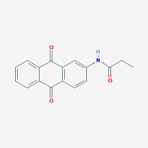 molecular formula C17H13NO3 B4967013 N-(9,10-dioxo-9,10-dihydroanthracen-2-yl)propanamide 