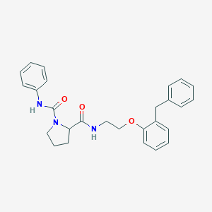 N~2~-[2-(2-benzylphenoxy)ethyl]-N~1~-phenylpyrrolidine-1,2-dicarboxamide