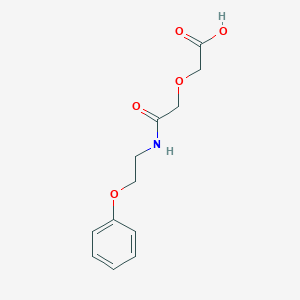 {2-Oxo-2-[(2-phenoxyethyl)amino]ethoxy}acetic acid