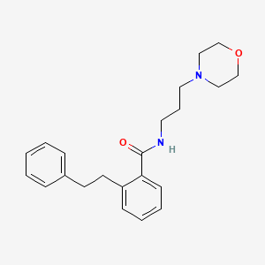 molecular formula C22H28N2O2 B4967050 N-(3-morpholin-4-ylpropyl)-2-(2-phenylethyl)benzamide 