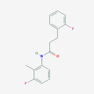 N-(3-fluoro-2-methylphenyl)-3-(2-fluorophenyl)propanamide