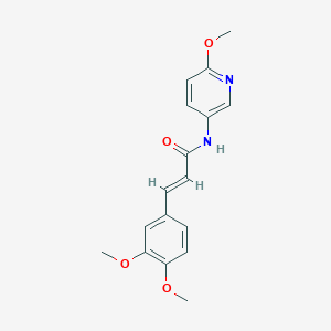 3-(3,4-dimethoxyphenyl)-N-(6-methoxy-3-pyridinyl)acrylamide