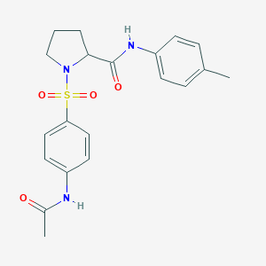 1-{[4-(acetylamino)phenyl]sulfonyl}-N-(4-methylphenyl)prolinamide