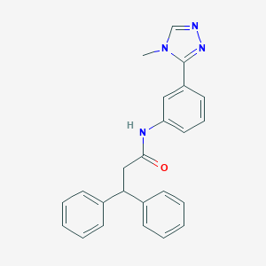 N-[3-(4-methyl-4H-1,2,4-triazol-3-yl)phenyl]-3,3-diphenylpropanamide