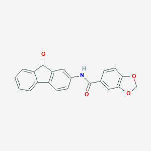 N-(9-oxo-9H-fluoren-2-yl)-1,3-benzodioxole-5-carboxamide