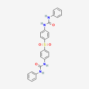 molecular formula C26H22N4O4S B4967277 Urea, N,N''-(sulfonyldi-4,1-phenylene)bis[N'-phenyl- CAS No. 133208-20-5