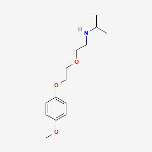 molecular formula C14H23NO3 B4967385 N-[2-[2-(4-methoxyphenoxy)ethoxy]ethyl]propan-2-amine 