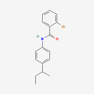 molecular formula C17H18BrNO B4967480 2-bromo-N-[4-(butan-2-yl)phenyl]benzamide 