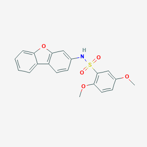 molecular formula C20H17NO5S B496771 N-(dibenzo[b,d]furan-3-yl)-2,5-dimethoxybenzenesulfonamide 