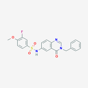 B496779 N-(3-benzyl-4-oxo-3,4-dihydroquinazolin-6-yl)-3-fluoro-4-methoxybenzenesulfonamide CAS No. 903192-16-5