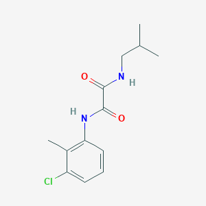 molecular formula C13H17ClN2O2 B4967836 N-(3-chloro-2-methylphenyl)-N'-(2-methylpropyl)ethanediamide 