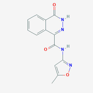 molecular formula C13H10N4O3 B496805 N-(5-methyl-3-isoxazolyl)-4-oxo-3,4-dihydro-1-phthalazinecarboxamide 