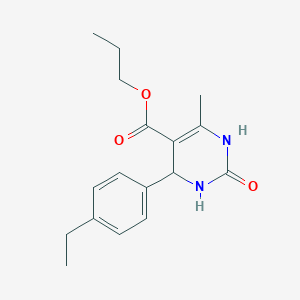 molecular formula C17H22N2O3 B4968072 Propyl 4-(4-ethylphenyl)-6-methyl-2-oxo-1,2,3,4-tetrahydropyrimidine-5-carboxylate 