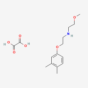 molecular formula C15H23NO6 B4968074 N-[2-(3,4-dimethylphenoxy)ethyl]-2-methoxyethanamine;oxalic acid 