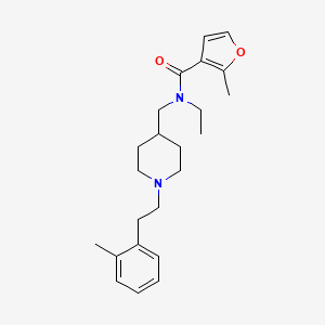 molecular formula C23H32N2O2 B4968155 N-ethyl-2-methyl-N-({1-[2-(2-methylphenyl)ethyl]-4-piperidinyl}methyl)-3-furamide 