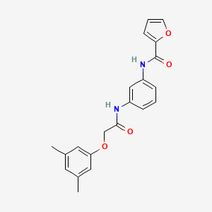 molecular formula C21H20N2O4 B4968197 N-(3-{[(3,5-dimethylphenoxy)acetyl]amino}phenyl)furan-2-carboxamide 