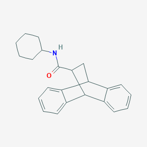 molecular formula C23H25NO B4968247 N-cyclohexyltetracyclo[6.6.2.02,7.09,14]hexadeca-2,4,6,9,11,13-hexaene-15-carboxamide 