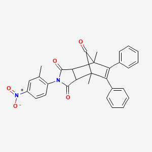 1,7-dimethyl-4-(2-methyl-4-nitrophenyl)-8,9-diphenyl-4-azatricyclo[5.2.1.0~2,6~]dec-8-ene-3,5,10-trione