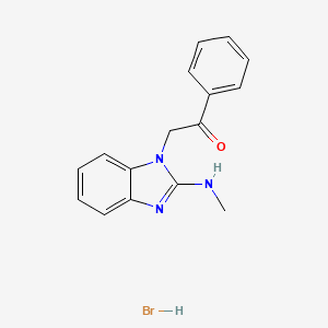 2-[2-(methylamino)-1H-benzimidazol-1-yl]-1-phenylethanone hydrobromide