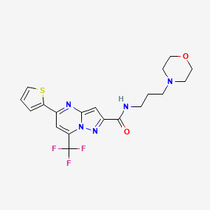 N-[3-(4-morpholinyl)propyl]-5-(2-thienyl)-7-(trifluoromethyl)pyrazolo[1,5-a]pyrimidine-2-carboxamide