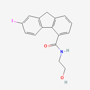 molecular formula C16H14INO2 B4968364 N-(2-hydroxyethyl)-7-iodo-9H-fluorene-4-carboxamide 