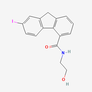 N-(2-hydroxyethyl)-7-iodo-9H-fluorene-4-carboxamide