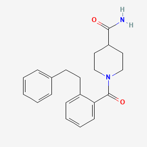 1-[2-(2-phenylethyl)benzoyl]-4-piperidinecarboxamide