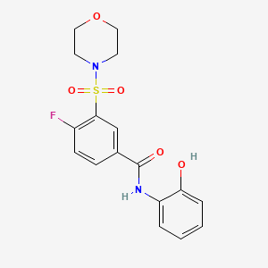 4-fluoro-N-(2-hydroxyphenyl)-3-(4-morpholinylsulfonyl)benzamide