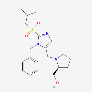 ((2S)-1-{[1-benzyl-2-(isobutylsulfonyl)-1H-imidazol-5-yl]methyl}-2-pyrrolidinyl)methanol