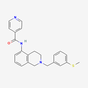 N-{2-[3-(methylthio)benzyl]-1,2,3,4-tetrahydro-5-isoquinolinyl}isonicotinamide