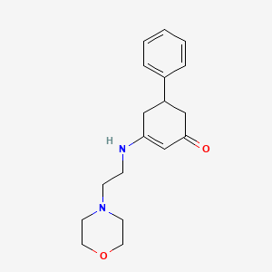 3-{[2-(4-morpholinyl)ethyl]amino}-5-phenyl-2-cyclohexen-1-one