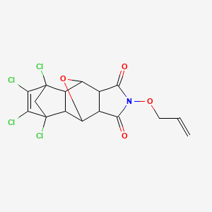11-(allyloxy)-3,4,5,6-tetrachloro-14-oxa-11-azapentacyclo[6.5.1.1~3,6~.0~2,7~.0~9,13~]pentadec-4-ene-10,12-dione
