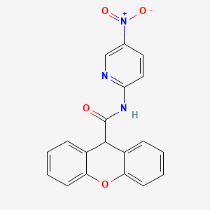 molecular formula C19H13N3O4 B4968840 N-(5-nitropyridin-2-yl)-9H-xanthene-9-carboxamide 