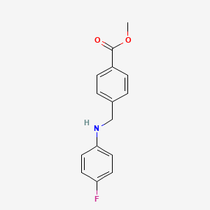 molecular formula C15H14FNO2 B4968884 Methyl 4-[(4-fluoroanilino)methyl]benzoate 