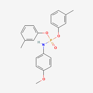molecular formula C21H22NO4P B4969054 N-bis(3-methylphenoxy)phosphoryl-4-methoxyaniline 