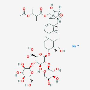 molecular formula C₅₅H₈₅NaO₂₄ B049691 Escin, monosodium salt CAS No. 20977-05-3