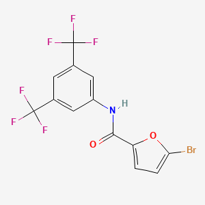 molecular formula C13H6BrF6NO2 B4969163 N-[3,5-bis(trifluoromethyl)phenyl]-5-bromofuran-2-carboxamide 