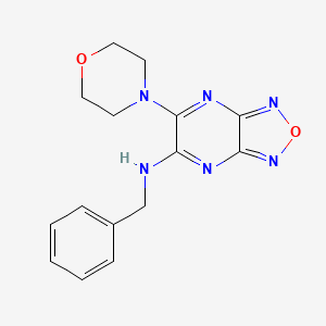 molecular formula C15H16N6O2 B4969364 N-benzyl-5-morpholin-4-yl-[1,2,5]oxadiazolo[3,4-b]pyrazin-6-amine 