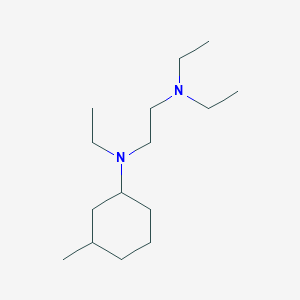 molecular formula C15H32N2 B4969514 N,N,N'-triethyl-N'-(3-methylcyclohexyl)ethane-1,2-diamine 