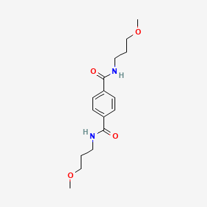 molecular formula C16H24N2O4 B4969691 N1,N4-BIS(3-METHOXYPROPYL)BENZENE-1,4-DICARBOXAMIDE 
