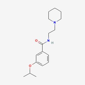 molecular formula C17H26N2O2 B4969802 N-[2-(piperidin-1-yl)ethyl]-3-(propan-2-yloxy)benzamide 