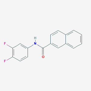molecular formula C17H11F2NO B496989 N-(3,4-difluorophenyl)naphthalene-2-carboxamide CAS No. 927639-34-7