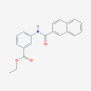 molecular formula C20H17NO3 B496990 Ethyl 3-(2-naphthoylamino)benzoate 