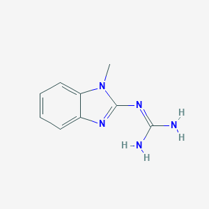 molecular formula C9H11N5 B049701 1-(1-Methyl-1H-benzo[d]imidazol-2-yl)guanidine CAS No. 111692-94-5