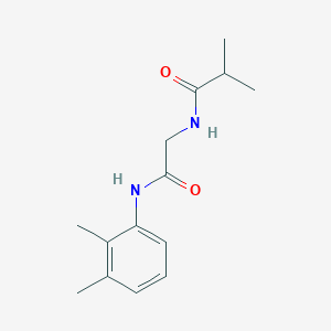 molecular formula C14H20N2O2 B4970169 N-{2-[(2,3-dimethylphenyl)amino]-2-oxoethyl}-2-methylpropanamide 
