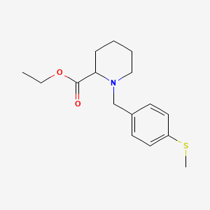 molecular formula C16H23NO2S B4970282 Ethyl 1-[(4-methylsulfanylphenyl)methyl]piperidine-2-carboxylate 