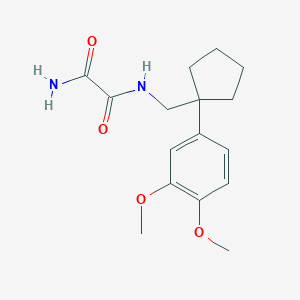 molecular formula C16H22N2O4 B4970345 N'-[[1-(3,4-dimethoxyphenyl)cyclopentyl]methyl]oxamide 