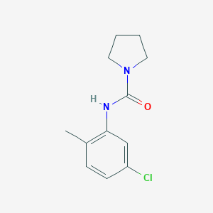 molecular formula C12H15ClN2O B497065 N-(5-chloro-2-methylphenyl)-1-pyrrolidinecarboxamide 