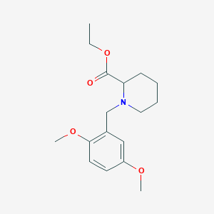 molecular formula C17H25NO4 B4970692 ethyl 1-(2,5-dimethoxybenzyl)-2-piperidinecarboxylate 
